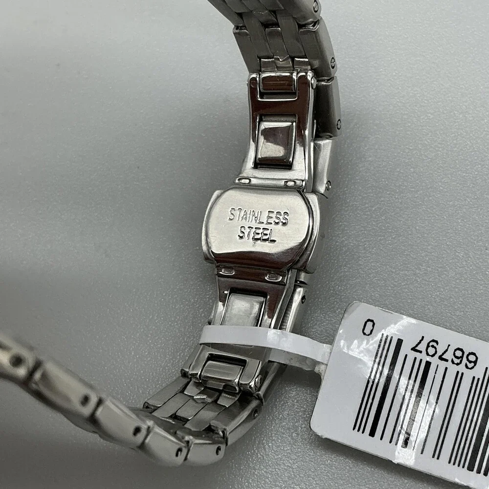 Invicta 69111 Womens Watch 30mm Silver Crystal Bezel Stainless Bracelet 7.75